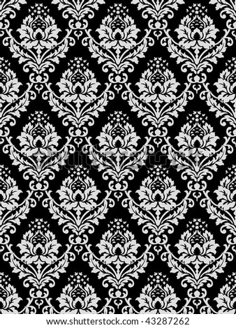 Black and White wallpaper. Classical Style