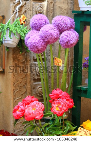 Photo of flowers store