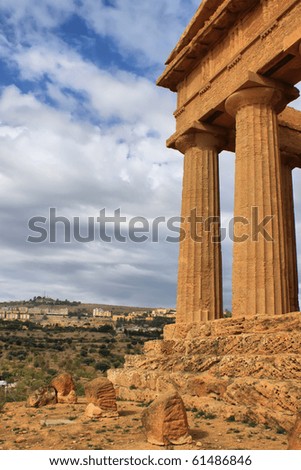 Photo of temple of Agrigento, included into Unesco Heritage List