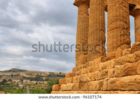 Photo of temple of Agrigento, included into Unesco Heritage List