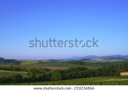 Rural landscape of Hokkaido in Japan/Rural landscape