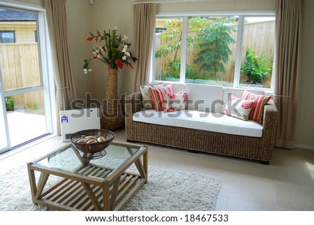 stylish interior design with elegant furniture