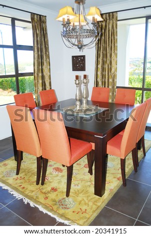 dinning room with elegant furniture