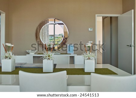 dinning room with elegant furniture