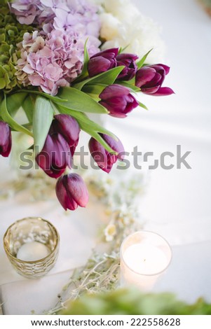 Floral wedding decoration.