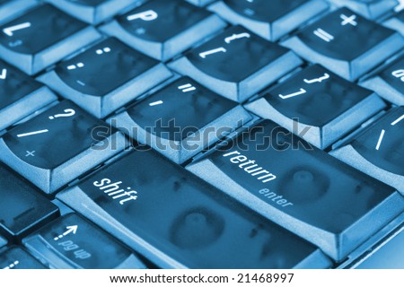 abstract blue keyboard background