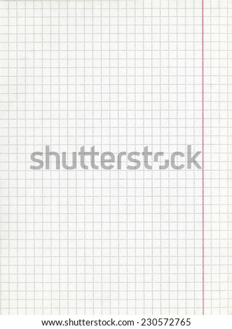 Background - a sheet of paper - a square mesh
