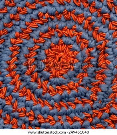 Background - texture of knitted rug