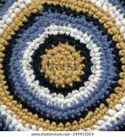 Background - texture of knitted rug