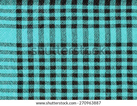 blue checked fabric tablecloth