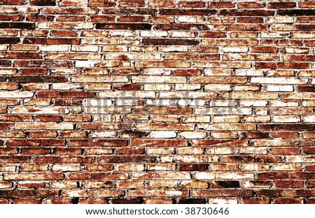 abstract close-up brick wall background retro