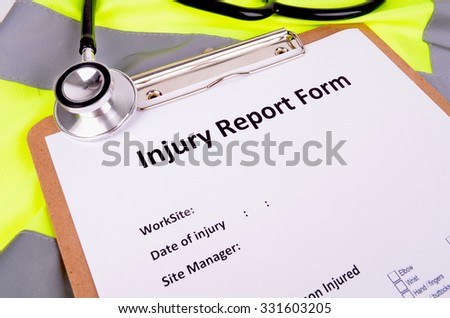 Work Place Injury Report Form
