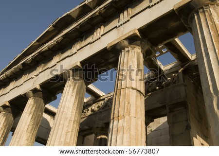 Architectural detail: greek temple