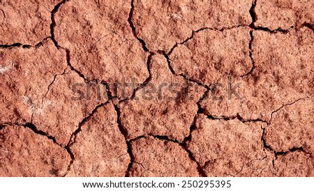 A dry red desert cracking beneath my feet