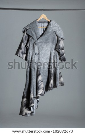 Elegant, stylish woman clothes on a hanger