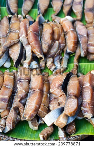 Tuna stockfish, norvegian dried cod fish Norwegian traditional drying ,salted fish