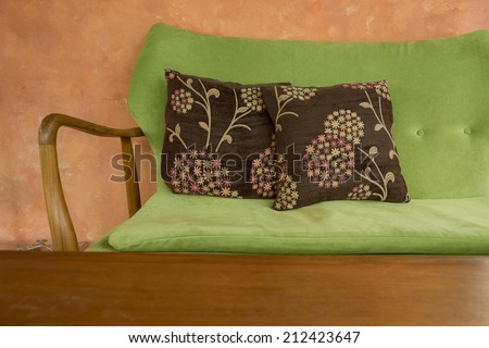 Sofa in the quiet corner for the rest
