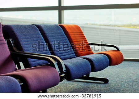 Airport passenger waiting area