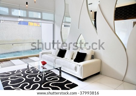 stock photo : Living room with