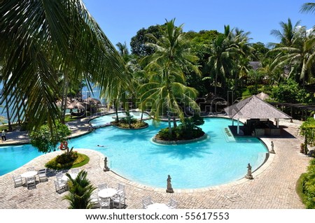 Tropical beach holiday resort in Batam