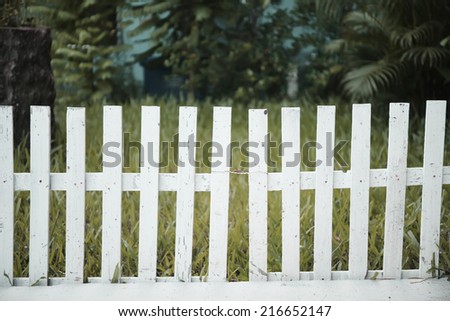 vintage White picket fence