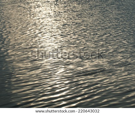 Abstract water When the sun goes down