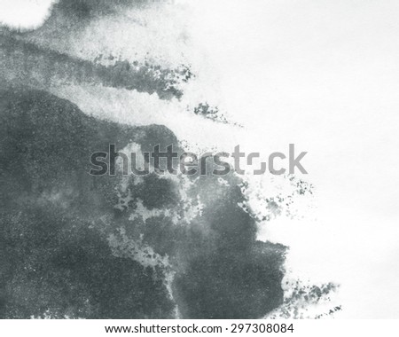 Abstract ink on grunge paper texture.Black and White.