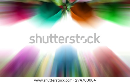 blur colored flower and umbrella  border with white background