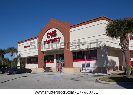 JACKSONVILLE FL-FEBRUARY 17 2014 A CVS Pharmacy in Jacksonville CVS Pharmacy is the largest pharmacy chain in the United States with more than 7 600 stores JACKSONVILLE FL-FEBRUARY 17 2014 A CVS Pharmacy in Jacksonville CVS Pharmacy is the largest pharmacy chain in the United States with more than 7 600 stores