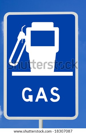 gas pump sign