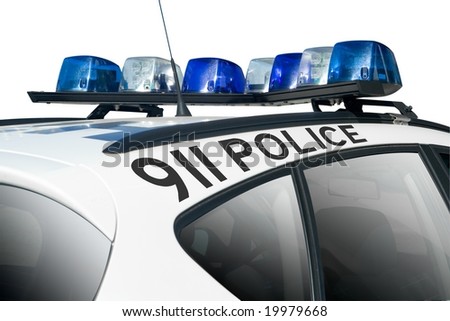 Police Lights includes Clipping Path