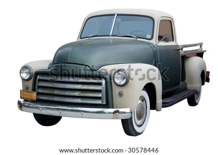 stock photo An Old Pickup Truck from the 1950s