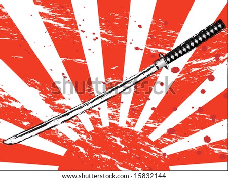 Japanese samurai sword