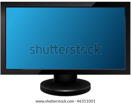computer monitor. vector : Computer monitor