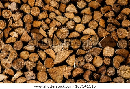 Background style picture of many wood that is section