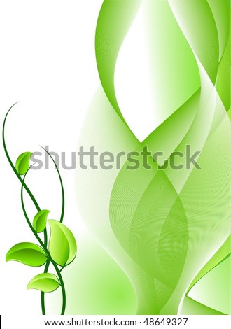 Wavy Green Background