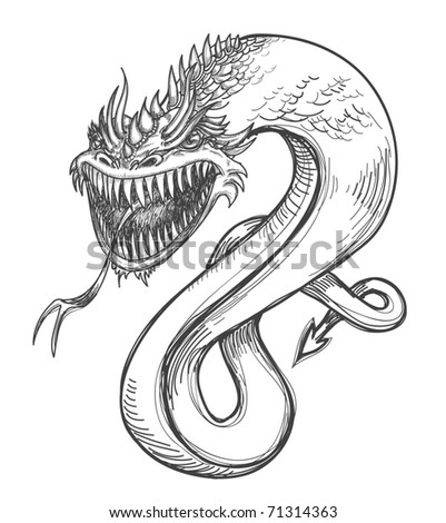 Драконы символ Нового 2012 года рисунки