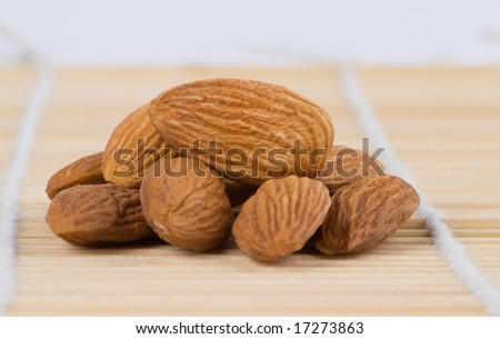 A nice pile of natural almonds