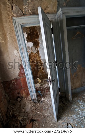 Old Closet in an Abandoned Building