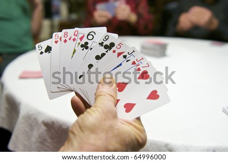 Cards during a Poker Game
