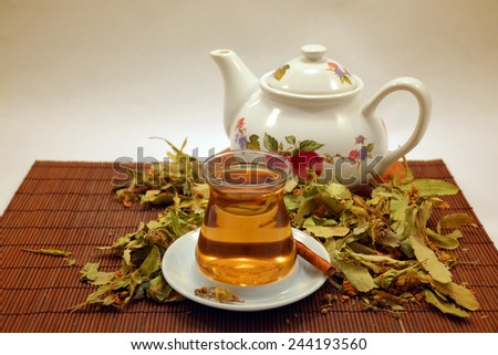 Herbal tea with linden