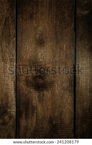 Dark wood background, focus on wood, place for advertising