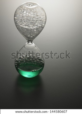 Close up of the water hour glass