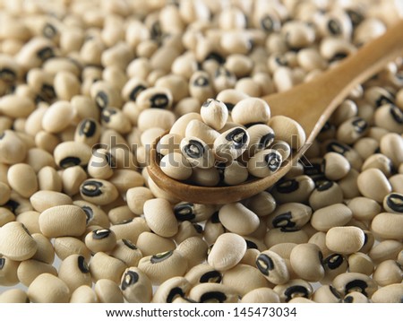 Close up of Black-eyed beans