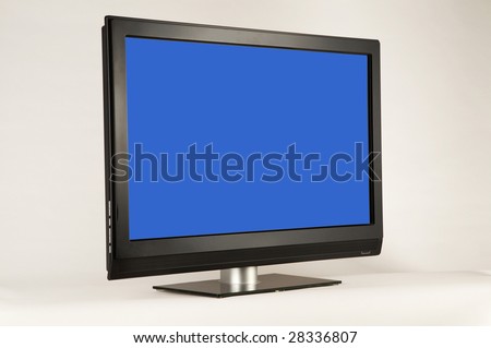 Liquid Crystal Display television with clipping path