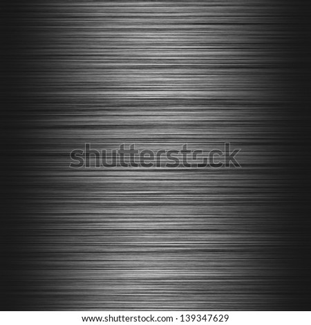 Metal background or texture of dark brushed metal plate