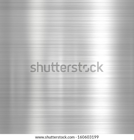 Metal Background Or Texture Of Light Brushed Steel Plate