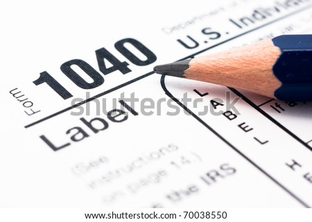 Filling in tax form 1040 for year 2010