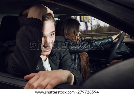 the time before the accident, fright, traffic accidents, people driving, female driver