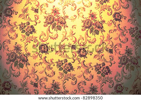 yellow vintage paper wall